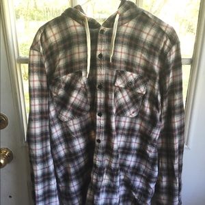 Quicksilver hoodie flannel